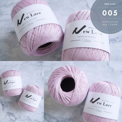 采汀｜絲光棉蕾絲｜荷紫